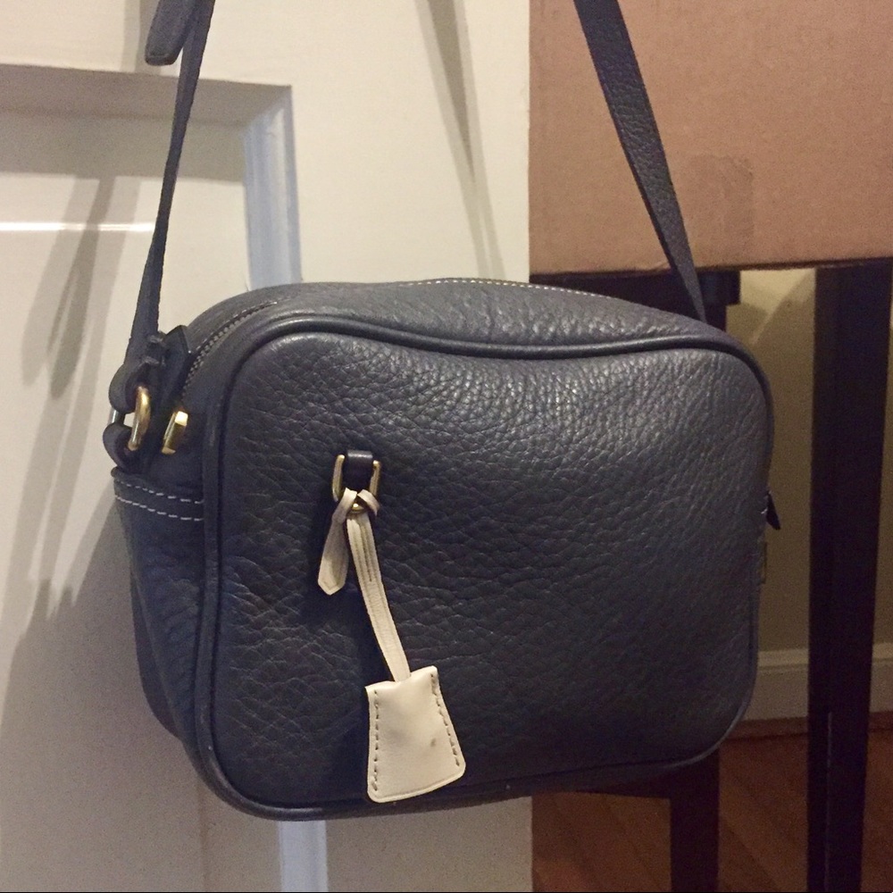 J.Crew Signet Italian Leather Crossbody Bag